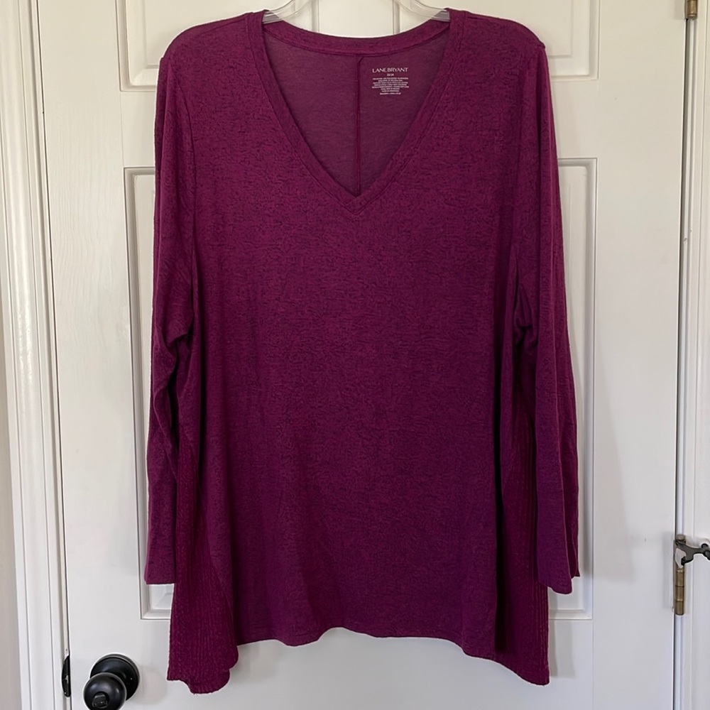 Lane Bryant shark bite hem shirt 22/24